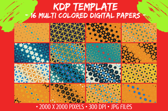 16 Multicolored Digital Paper Patterns: A Versatile Resource for Creative Professionals and DIY Makers