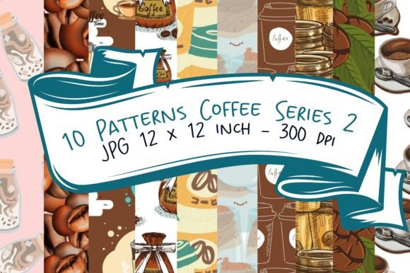 Bundle Patterns Coffee Series 2: Your Go-To Digital Paper Pattern Collection for Real Creative Projects