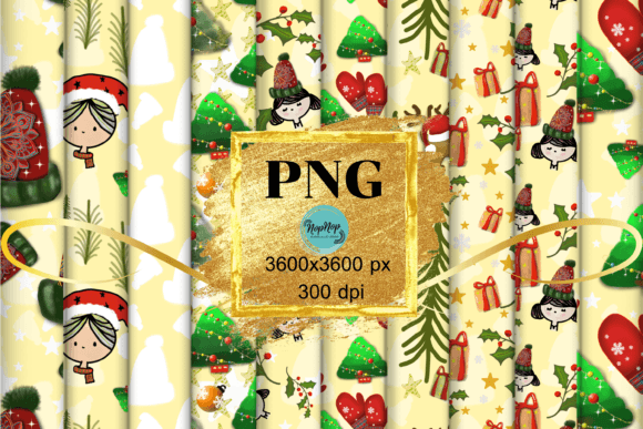 Christmas Seamless Patterns V.3: 10 Gradient Designs for Joyful, Professional Projects