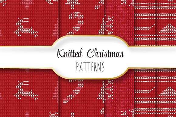 Knitted Christmas Patterns: Seamless Vector Designs for Real-World Use