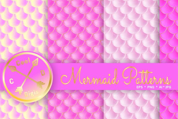 Mermaid Scales Pink Seamless Patterns