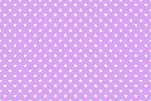 Seamless Stars Patterns on Purple