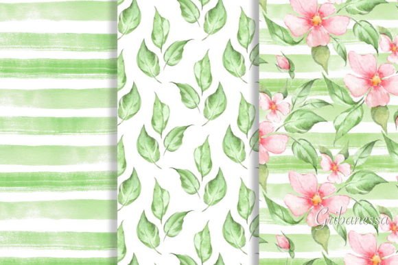 Set of Spring Patterns: Fresh, High-Resolution Watercolor Designs for Creative Projects