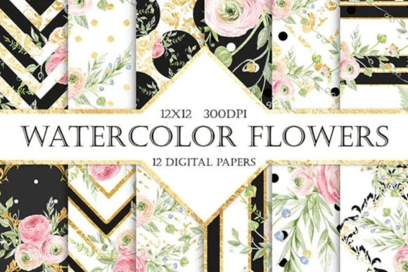 Watercolor Flowers Patterns: A Practical Resource for Designers and Creators